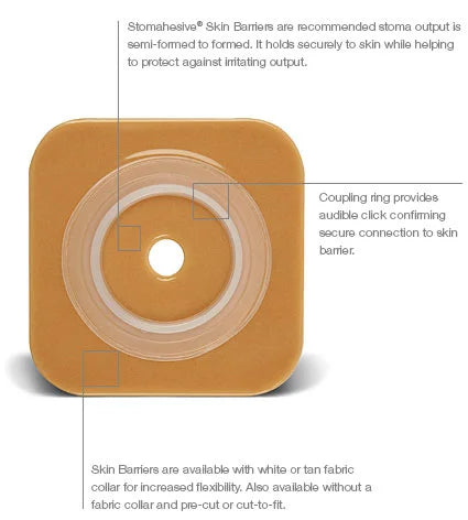 Natura Stomahesive Flexible Skin Barrier,tan, Pre-cut 32mm (1 1/4in), 45mm (1 3/4in) Flange