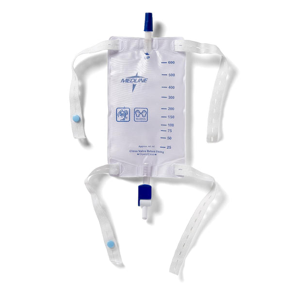Urinary Leg Bag, Medium (600ml) W/ Flip Drain.