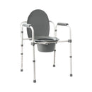 Medline Knockdown Steel Commode with Microban