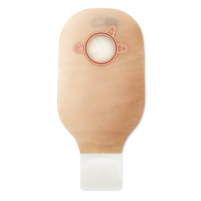 Hollister 18182 New Image Two-Piece Drainable Pouch, Flange 1-3/4" (44mm) Beige 12" (30cm) - Box of 10